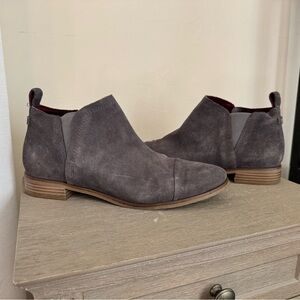 Toms Gray Booties, Size 10